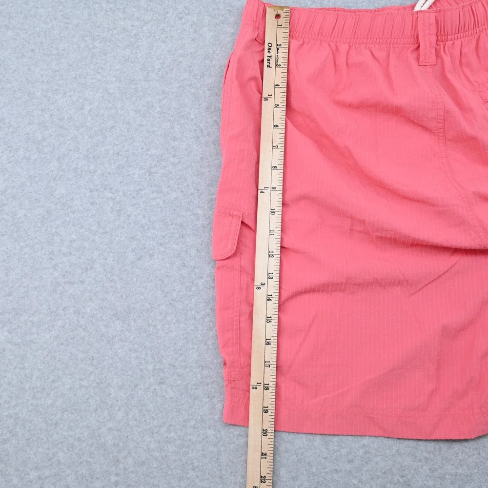 Tommy Bahama Island Patrol Swim Trunks Men L Cargo Hybrid Shorts Coral Pink